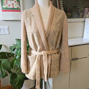 Vintage Irish Tweed Tan Jacket Size Small